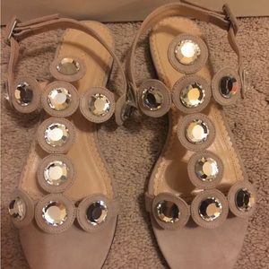 Charlotte Olympia flat sandals size 37.5/ US 7.5